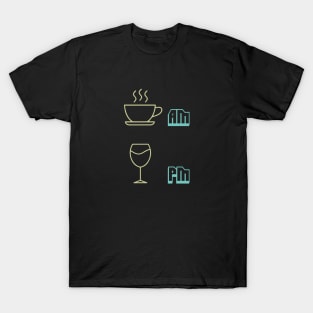 Coffee morning, wine night T-Shirt